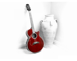 La guitarra roja